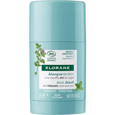 Klorane Maska w Stiku z Ekologiczną Miętą i Glinką (25g) Klorane Maska w Stiku z Ekologiczną Miętą i Glinką (25g)