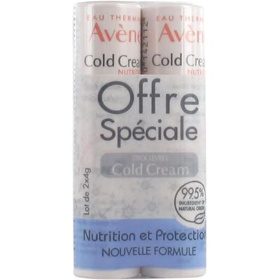 Avène Cold Cream Stick Lèvres 2x4g - Lip Balm Avène Cold Cream Stick Lèvres 2x4g - Lip Balm