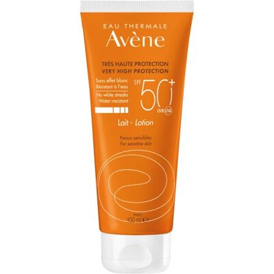 Avene SPF 50+ Crème Solaire pour Peau Sensible - Corps Avene SPF 50+ Crème Solaire pour Peau Sensible - Corps