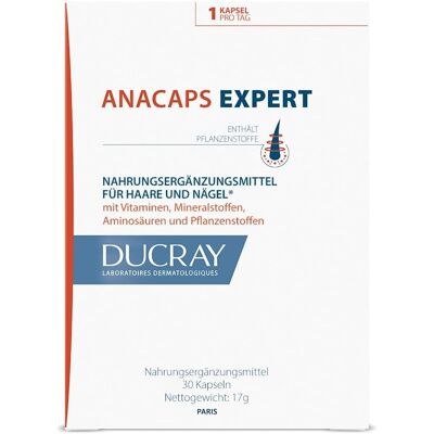 Ducray Anacaps Expert Food Supplement - Chronic Hair Loss - 30 Capsules Ducray Anacaps Expert Food Supplement - Chronic Hair Loss - 30 Capsules