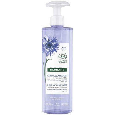 Klorane Blauwe vergeet-mij-nietje Bio Micellair Water 400 ml - Make-up Remover Klorane Blauwe vergeet-mij-nietje Bio Micellair Water 400 ml - Make-up Remover