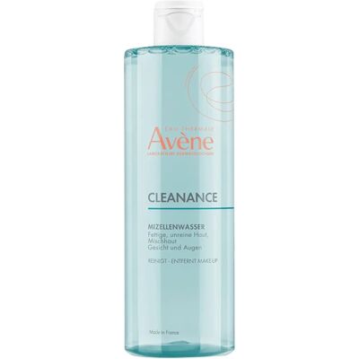 Voda Micellar Cleanance od Avène - Mastná a Aknózní Pleť - 400ml Voda Micellar Cleanance od Avène - Mastná a Aknózní Pleť - 400ml