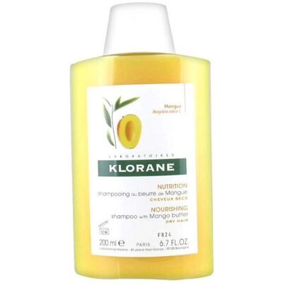 Klorane Mango Butter Shampoo - Trockenes Haar 200ml Klorane Mango Butter Shampoo - Trockenes Haar 200ml