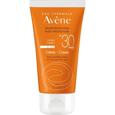 Avene SPF 30 Crème Solaire - Peau sensible - Visage & Corps - Publicité Avene SPF 30 Crème Solaire - Peau sensible - Visage & Corps - Publicité