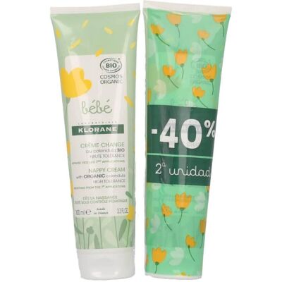 Klorane Bébé Bio Windelcreme Pack 2 X 100 Ml - Windelcreme Klorane Bébé Bio Windelcreme Pack 2 X 100 Ml - Windelcreme