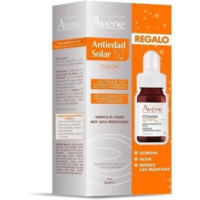 Set de Protector Solar Antiedad SPF 50+ de Avène - Protector solar, Suero de vitamina Set de Protector Solar Antiedad SPF 50+ de Avène - Protector solar, Suero de vitamina