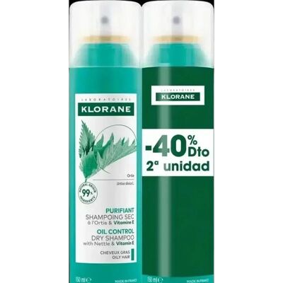 Klorane Nettle Droog Shampoo - Vettig Haar Klorane Nettle Droog Shampoo - Vettig Haar