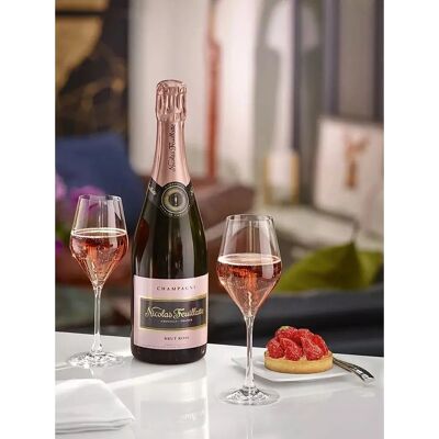 Champagne Rosé Brut Nicolas Feuillatte - 75cl Bottiglia - Freschezza Estiva Champagne Rosé Brut Nicolas Feuillatte - 75cl Bottiglia - Freschezza Estiva