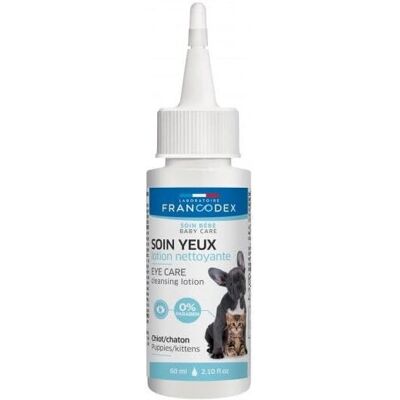 Lotion Nettoyante Pour Les Yeux Francodex - 60 ml pour Chiens et Chats Lotion Nettoyante Pour Les Yeux Francodex - 60 ml pour Chiens et Chats