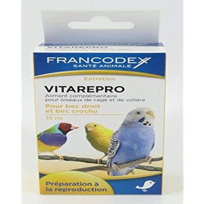 Francodex Vitarepro Supplement voor Vogels - 15ml Francodex Vitarepro Supplement voor Vogels - 15ml