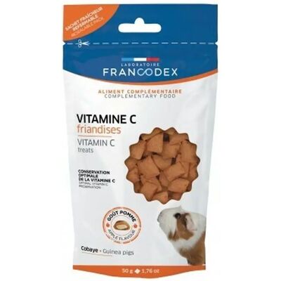 Friandises Vitamine C Francodex pour Cobayes - 50G - Publicité Friandises Vitamine C Francodex pour Cobayes - 50G - Publicité