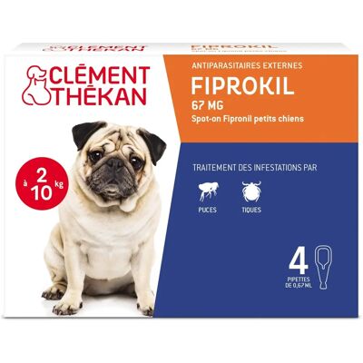 Clément Thékan Fiprokil 67 mg Traitement antiparasitaire pour animaux - Puces & Tiques - Publicité Clément Thékan Fiprokil 67 mg Traitement antiparasitaire pour animaux - Puces & Tiques - Publicité