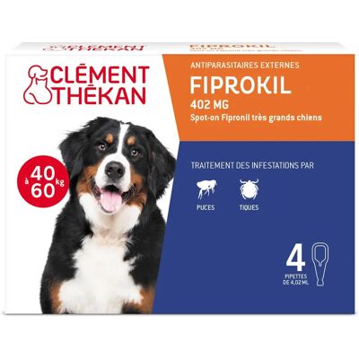 Clément Thékan Fiprokil 402 mg für Sehr Große Hunde - Floh- & Zeckenschutz Clément Thékan Fiprokil 402 mg für Sehr Große Hunde - Floh- & Zeckenschutz