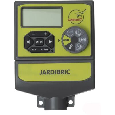 Temporizador de riego programable Jardibric - 4 zonas, 24V, Pantalla digital Temporizador de riego programable Jardibric - 4 zonas, 24V, Pantalla digital