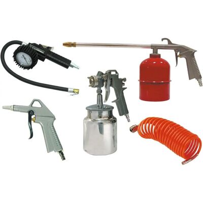 Kit de accessoires pour compresseur d'air MECAFER - 5 Pièces - Publicité Kit de accessoires pour compresseur d'air MECAFER - 5 Pièces - Publicité