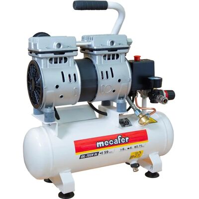 Mecafer 425513 Tyst 6L Luftkompressor Mecafer 425513 Tyst 6L Luftkompressor