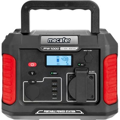 Station d'énergie portable Mecafer PW1000 - 1000W, Compacte, USB-C - Publicité Station d'énergie portable Mecafer PW1000 - 1000W, Compacte, USB-C - Publicité