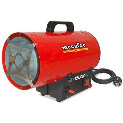 Calefactor de Gas Mecafer 15000W - Propano/Butano, Turbina Incorporada Calefactor de Gas Mecafer 15000W - Propano/Butano, Turbina Incorporada