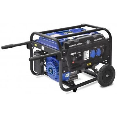 Generatore Mecafer MC3200KT - 3000W, 15L Carburante, 96dB Rumore Generatore Mecafer MC3200KT - 3000W, 15L Carburante, 96dB Rumore