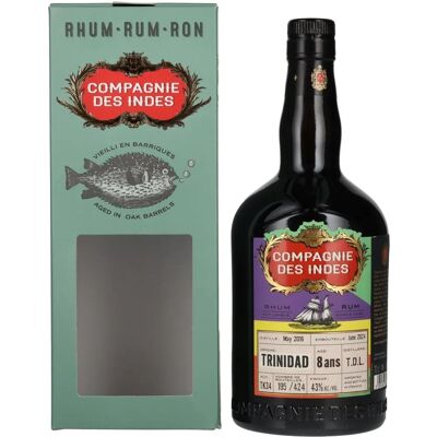 Compagnie des Indes Trinidad T.D.L Rhum Single Cask Strength 8 Ans - Rhum - Publicité Compagnie des Indes Trinidad T.D.L Rhum Single Cask Strength 8 Ans - Rhum - Publicité