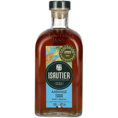 Isautier Ingwer-Zitrone Rum-Likör - Spirituose Isautier Ingwer-Zitrone Rum-Likör - Spirituose
