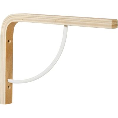 CENTRALE BRICO Holzregalhalter - Wandmontage - Rohes Naturholz CENTRALE BRICO Holzregalhalter - Wandmontage - Rohes Naturholz