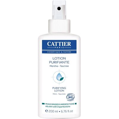 Lotion Purifiante au Tea Tree Cattier Paris 200ml - Soins du Visage Lotion Purifiante au Tea Tree Cattier Paris 200ml - Soins du Visage