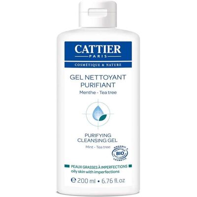 Cattier Organikus Tisztító Gél - Pattanásos és Zsíros Bőrre - 200ml Cattier Organikus Tisztító Gél - Pattanásos és Zsíros Bőrre - 200ml