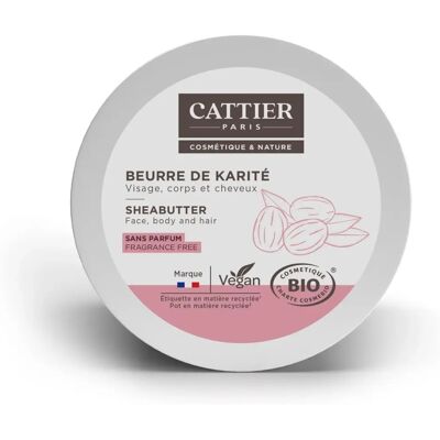 Beurre de Karité Cattier 20g - Visage, Corps, Mains, Ongles Beurre de Karité Cattier 20g - Visage, Corps, Mains, Ongles