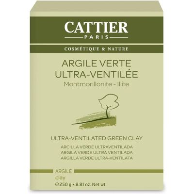 Cattier Grüne Tonerde - 250g Ultra Belüftet für Hautpflege Cattier Grüne Tonerde - 250g Ultra Belüftet für Hautpflege