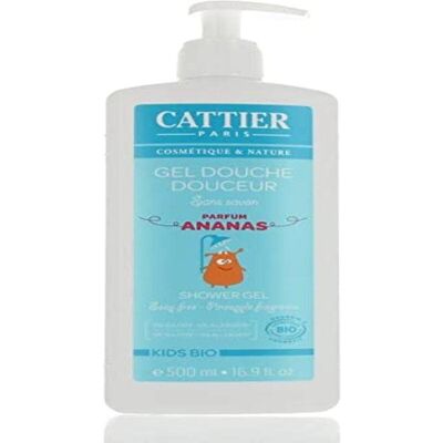 Cattier Bio Kinder Sanftes Duschgel - Ohne Seife, Ananas-Duft Cattier Bio Kinder Sanftes Duschgel - Ohne Seife, Ananas-Duft