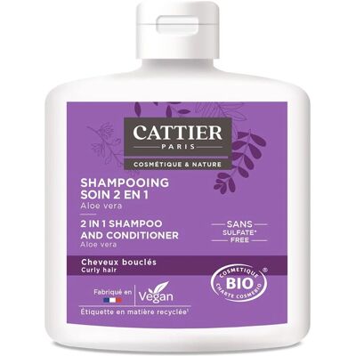 Shampoing Soin 2 en 1 Aloe Vera - Cheveux Bouclés - 250 ml - Publicité Shampoing Soin 2 en 1 Aloe Vera - Cheveux Bouclés - 250 ml - Publicité