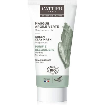 Masque à l'Argile Verte Bio CATTIER - Purifie & Équilibre la Peau - Publicité Masque à l'Argile Verte Bio CATTIER - Purifie & Équilibre la Peau - Publicité