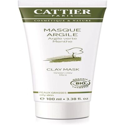 Cattier Paris Grüne Tonerde Maske - Gesichtsmaske für fettige Haut Cattier Paris Grüne Tonerde Maske - Gesichtsmaske für fettige Haut
