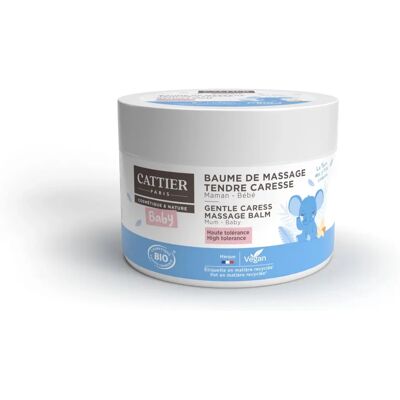Cattier Baume de massage bio pour bébé - Doux et nourrissant - Publicité Cattier Baume de massage bio pour bébé - Doux et nourrissant - Publicité