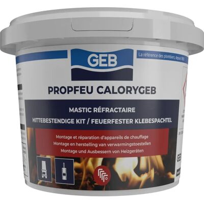 GEB Calory Mastic Refrattario - Nero - Mastic Refrattario GEB Calory Mastic Refrattario - Nero - Mastic Refrattario