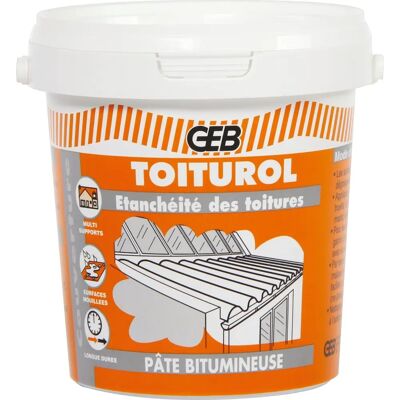 GEB Roofurol - Reparaturspachtel - 900ml - Dachart GEB Roofurol - Reparaturspachtel - 900ml - Dachart