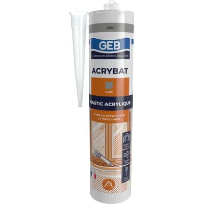 GEB Acrybat Gris Sellador - Construcción, Ventanas, Grietas GEB Acrybat Gris Sellador - Construcción, Ventanas, Grietas
