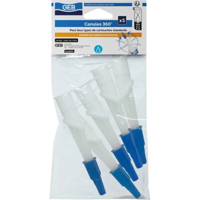 GEB Cannula 360° Draaibaar - Geschikt voor Standaardpatronen GEB Cannula 360° Draaibaar - Geschikt voor Standaardpatronen