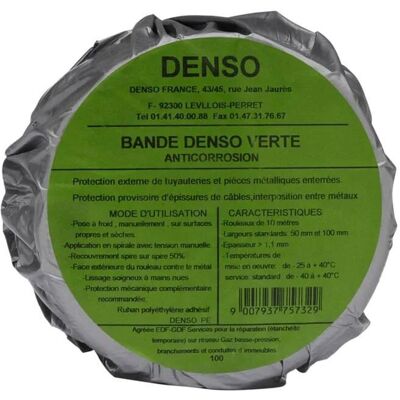 GEB - Denso - 50mm x 10m - Vert - Tape - Publicité GEB - Denso - 50mm x 10m - Vert - Tape - Publicité