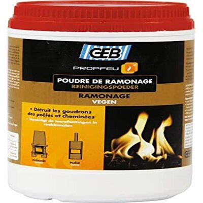 GEB GEB Propfeu Poudre chimique pour cheminée - 900 g GEB GEB Propfeu Poudre chimique pour cheminée - 900 g