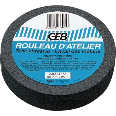 GEB - Rouleau abrasif 25m 100g Grain Atelier GEB - Rouleau abrasif 25m 100g Grain Atelier