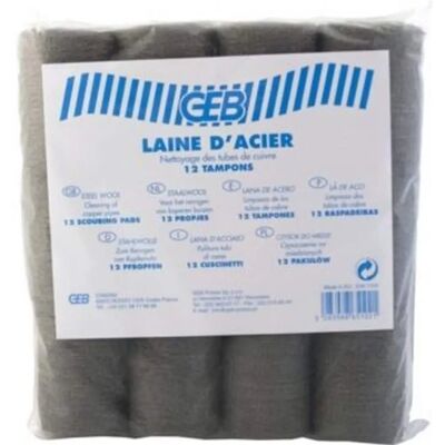 GEB - 865102 - lana d'acciaio - 10 tamponi - lana d'acciaio GEB - 865102 - lana d'acciaio - 10 tamponi - lana d'acciaio