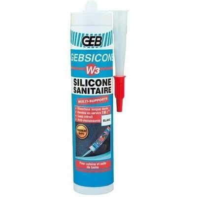 GEB W3 Silicone Système - Blanc, Multi-supports, 280ml GEB W3 Silicone Système - Blanc, Multi-supports, 280ml