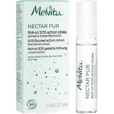 Melvita - Nectar Pur Purifying SOS Roll-On - Hortelã-pimenta - Roll-On Melvita - Nectar Pur Purifying SOS Roll-On - Hortelã-pimenta - Roll-On