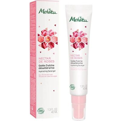 Gel facial fresco orgánico Melvita - Hidratante para mujeres Gel facial fresco orgánico Melvita - Hidratante para mujeres
