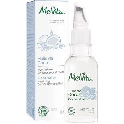 Óleo de Coco Orgânico Melvita - Óleo Nutritivo para Cabelos Óleo de Coco Orgânico Melvita - Óleo Nutritivo para Cabelos