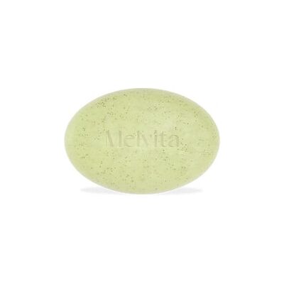 Savon exfoliant corporel Melvita L'Or Végétal - Naturel et Doux - Publicité Savon exfoliant corporel Melvita L'Or Végétal - Naturel et Doux - Publicité