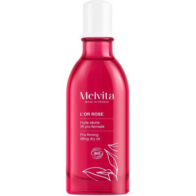 Melvita L'or Rose Huile Suractivée Raffermissante - Huile Raffermissante - Publicité Melvita L'or Rose Huile Suractivée Raffermissante - Huile Raffermissante - Publicité