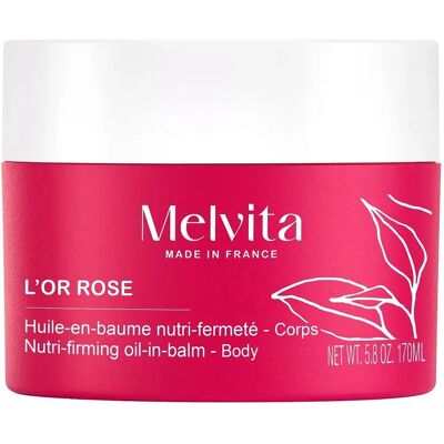 Melvita L'Or Rose Huile en Baume Fermeté - 170ml - Publicité Melvita L'Or Rose Huile en Baume Fermeté - 170ml - Publicité